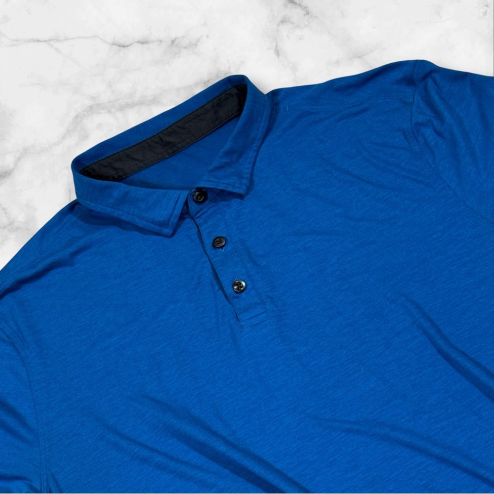 Lululemon Men’s Evolution SS Polo Performance Size XL Blue